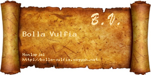 Bolla Vulfia névjegykártya